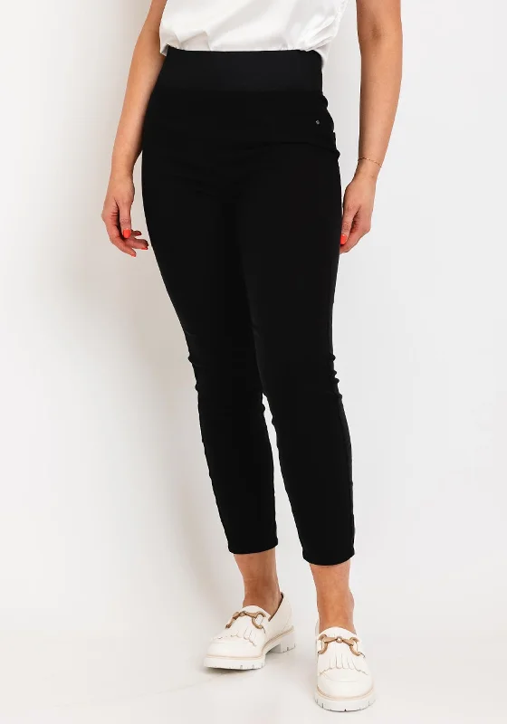 Freequent Shantal Slim Leg Trousers, Black