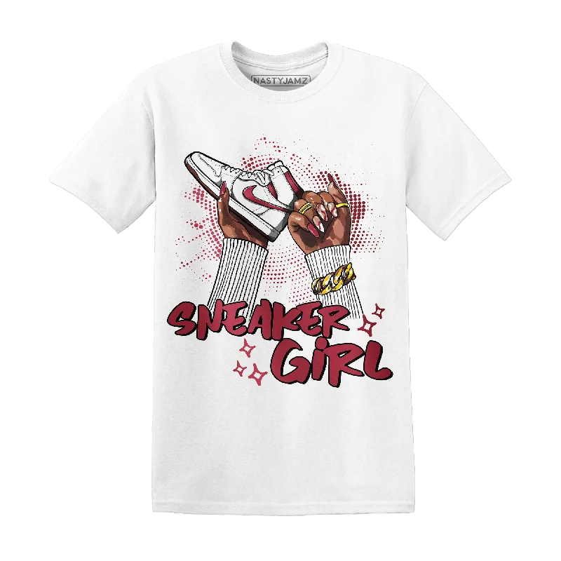 NastyJamz High 85 Metallic Burgundy 1s T Shirt Match Sneaker Girl Nail