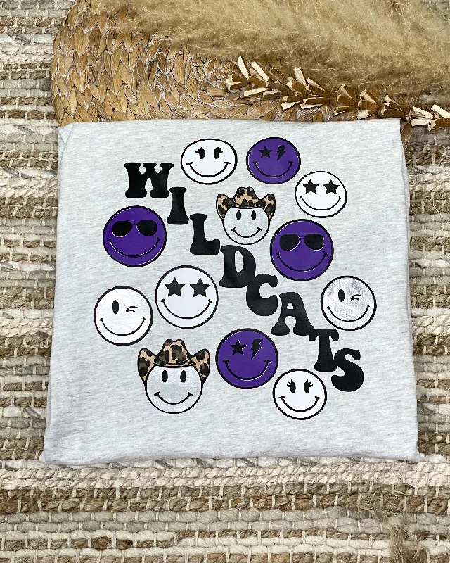 Wildcats Smiley Face Tee