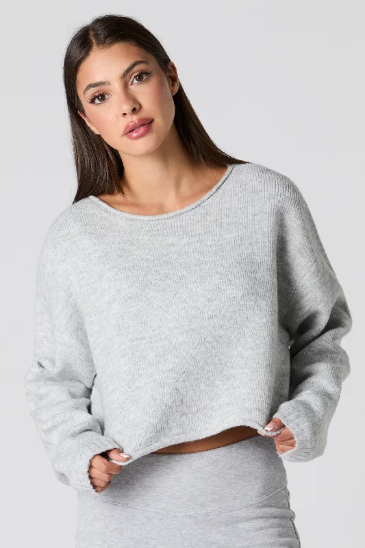 Boat Neck Boxy Sweater