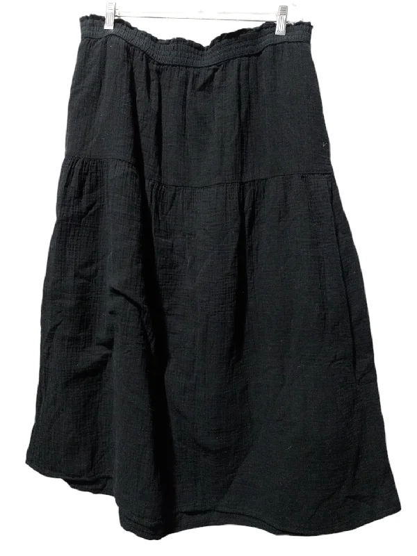 Skirt Maxi By Universal Thread In Black, Size: Xl