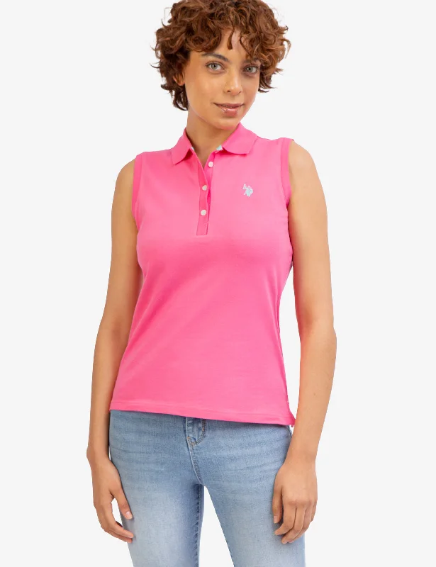 CLASSIC SLEEVELESS POLO SHIRT