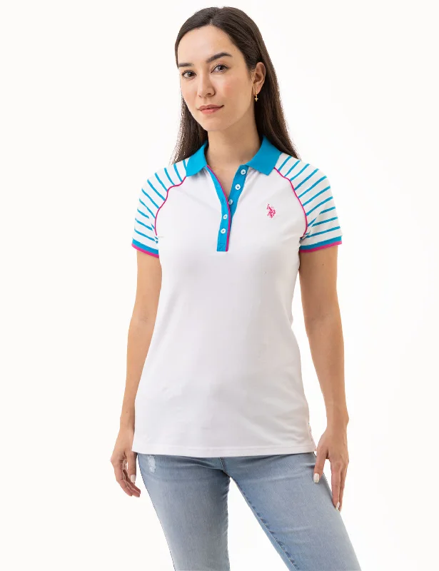 RAGLAN STRIPE POLO SHIRT